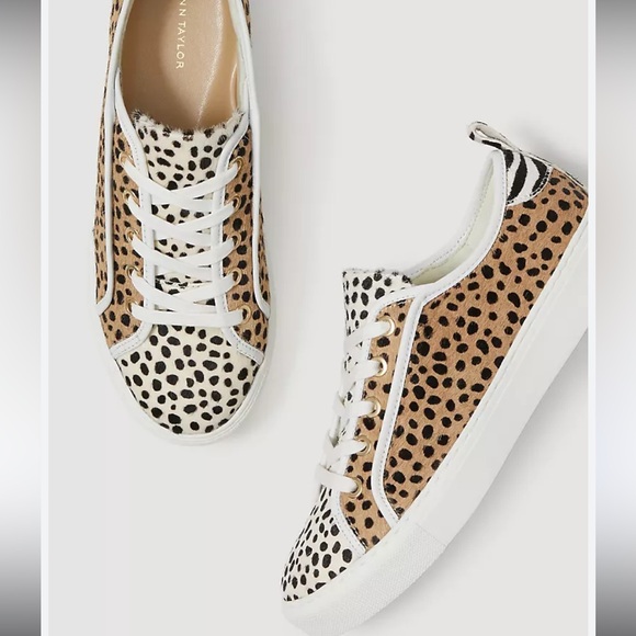 Ann Taylor Shoes - Ann‎ Taylor Women's Leopard Print Sneakers Natalia Spotted Haircalf